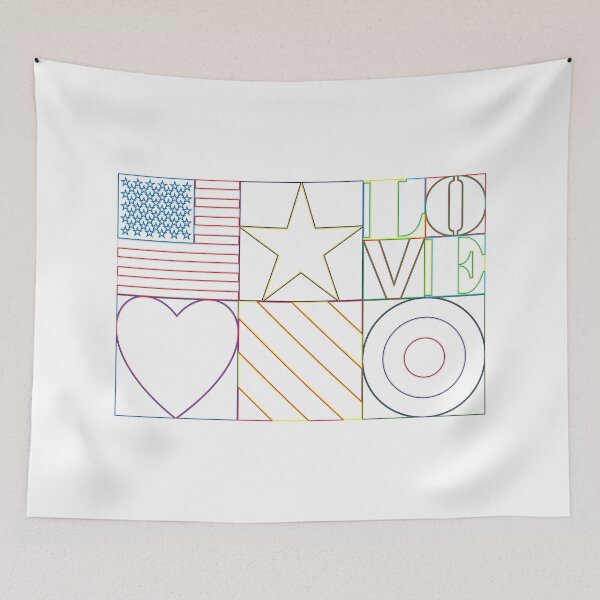 Item preview, Pop Art Symbol Lines - USA designed and sold by DFA.