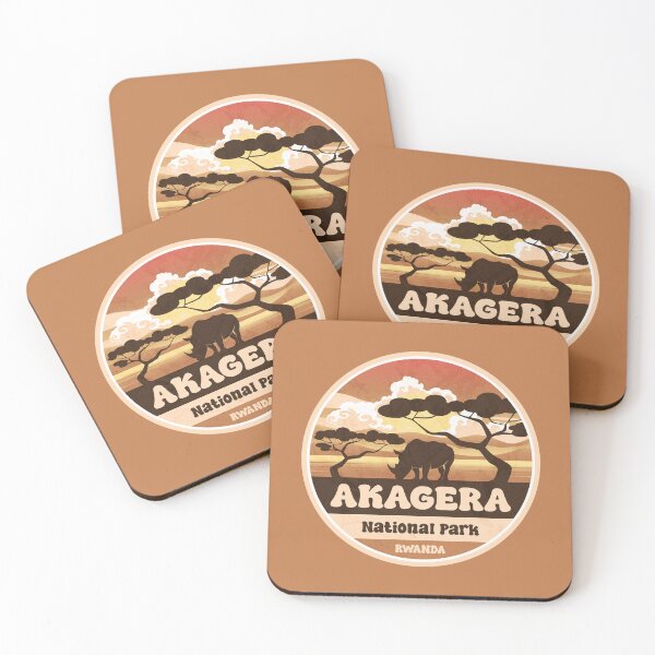 Item preview, Akagera National Park Rwanda Vintage Safari Graphic designed and sold by CynthiaGraphics.