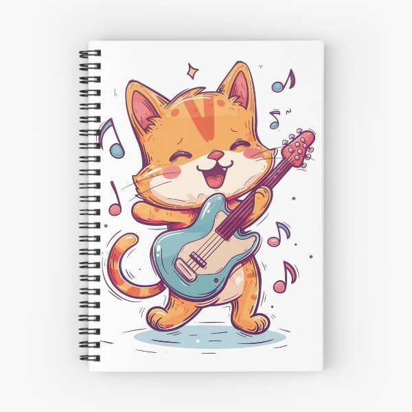 Item preview, Cute Cat Playing Guitar designed and sold by GoverArt.