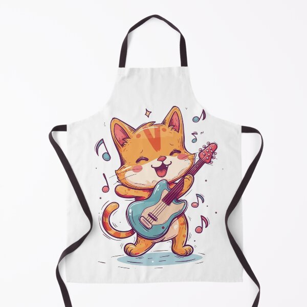 Item preview, Cute Cat Playing Guitar designed and sold by GoverArt.