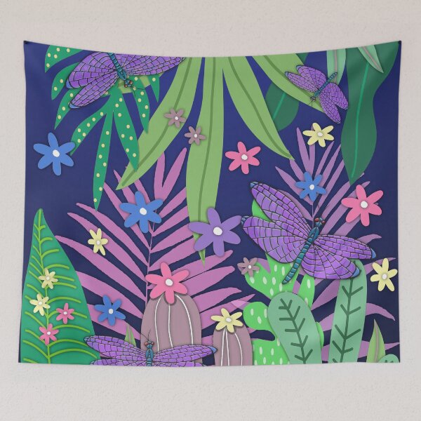 Item preview, Fantasy Botanical Blue designed and sold by Rockett Graphics.