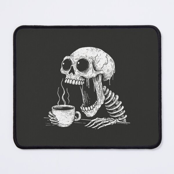 Item preview, Coffee Addict Skeleton designed and sold by CreepyCornerArt.