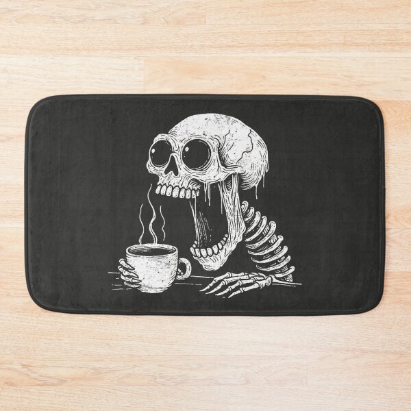 Item preview, Coffee Addict Skeleton designed and sold by CreepyCornerArt.