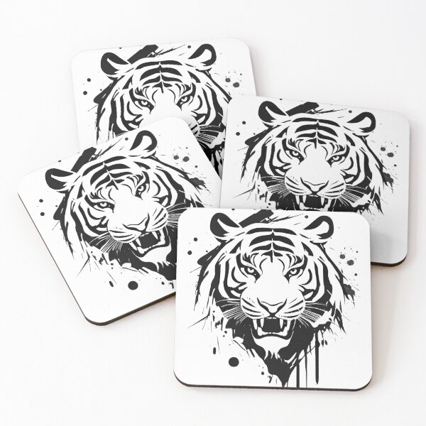 Item preview, Tiger Head Illustration designed and sold by drawbey.