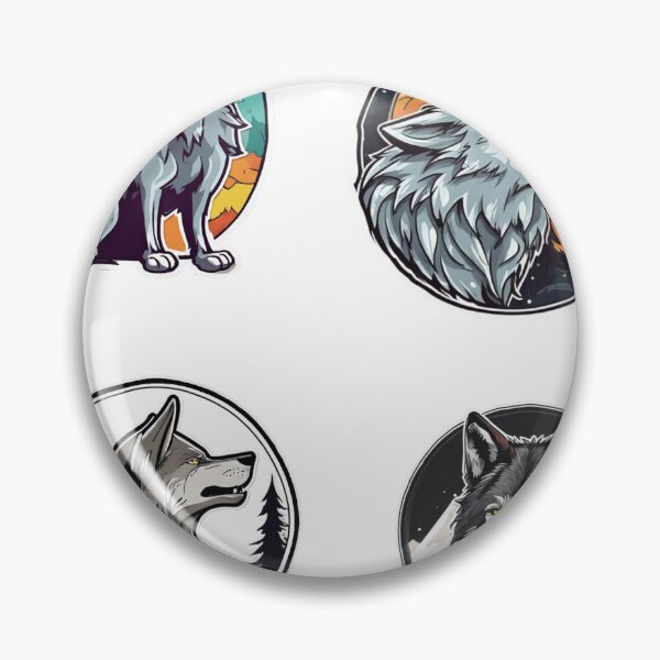 Item preview, wolf sticker pack  designed and sold by Catfighter.