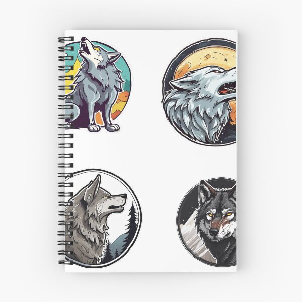 Item preview, wolf sticker pack  designed and sold by Catfighter.