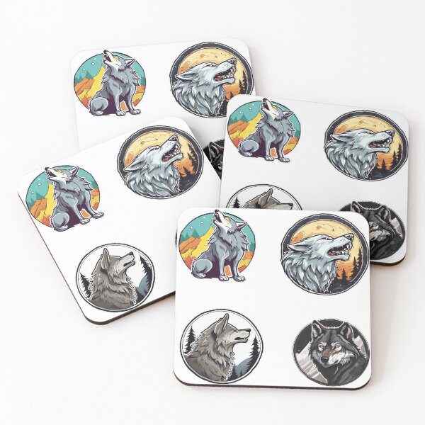 Item preview, wolf sticker pack  designed and sold by Catfighter.