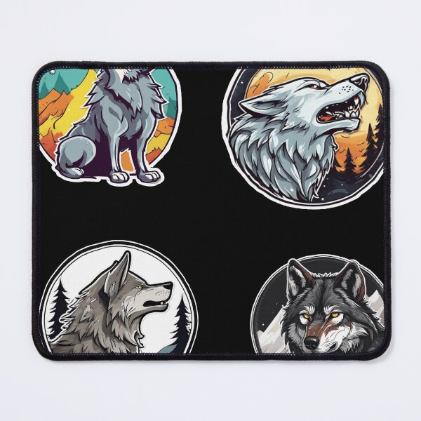 Item preview, wolf sticker pack  designed and sold by Catfighter.