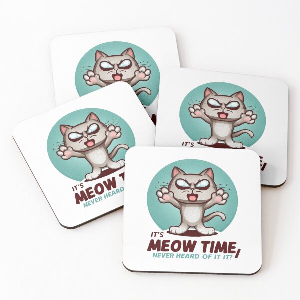 Item preview, Meow Time!!! designed and sold by ThreadLore.