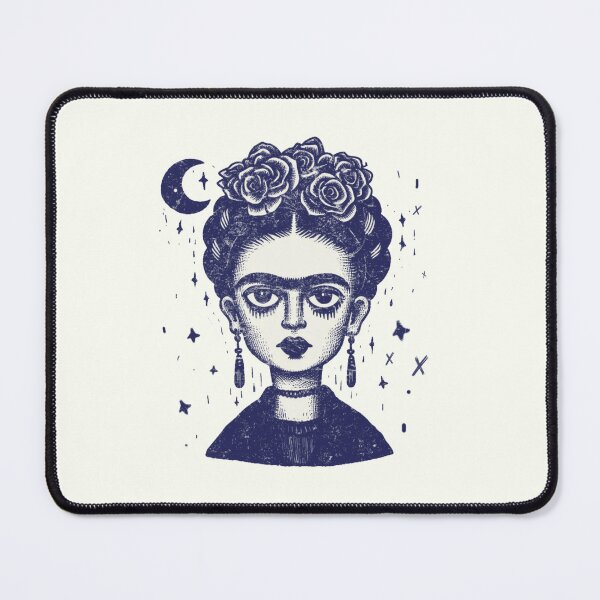 Artikelvorschau, Frida Kahlo Goth-Wiedergabe entworfen und verkauft von CreepyCornerArt.