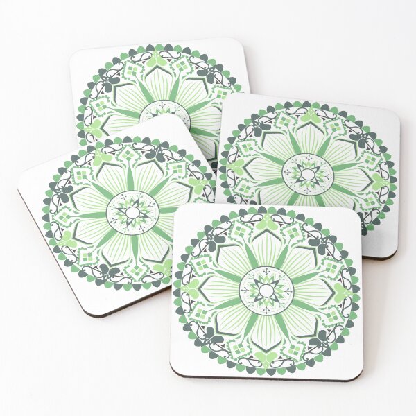 Item preview, Green Mandala Flowers designed and sold by adlkh.