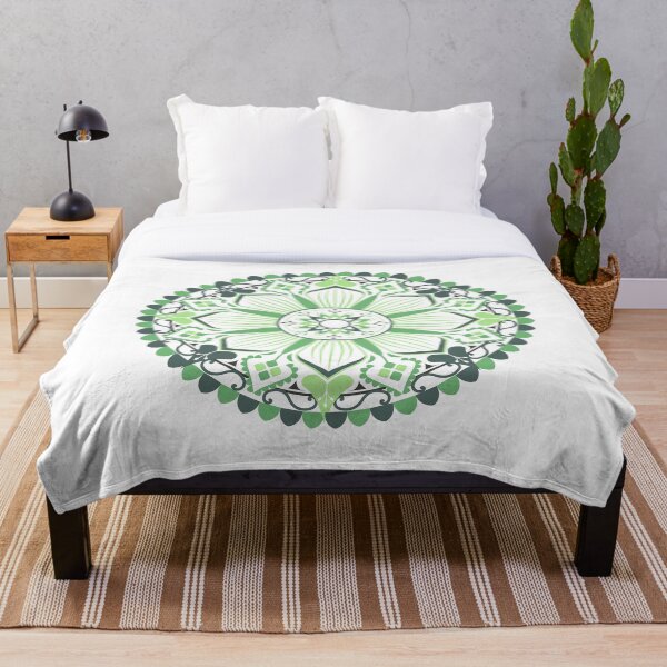 Item preview, Flores de mandala verde designed and sold by adlkh.