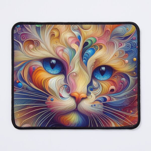 Item preview, cat surreal surrealism colorful art kitty cute animal designed and sold by MaciejPetelski.