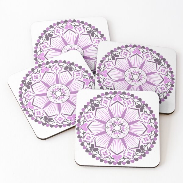 Item preview, Purple Mandala Flowers designed and sold by adlkh.