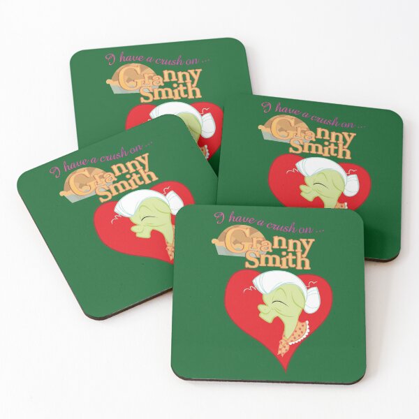 Item preview, I have a crush on... Granny Smith - with text designed and sold by Stinkehund.