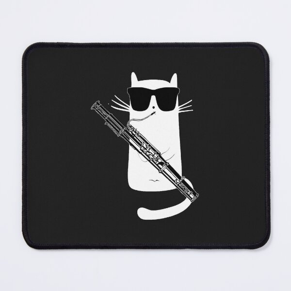 Item preview, Funny Cat Wearing Sunglasses Playing Bassoon    designed and sold by MUteOdkiN.