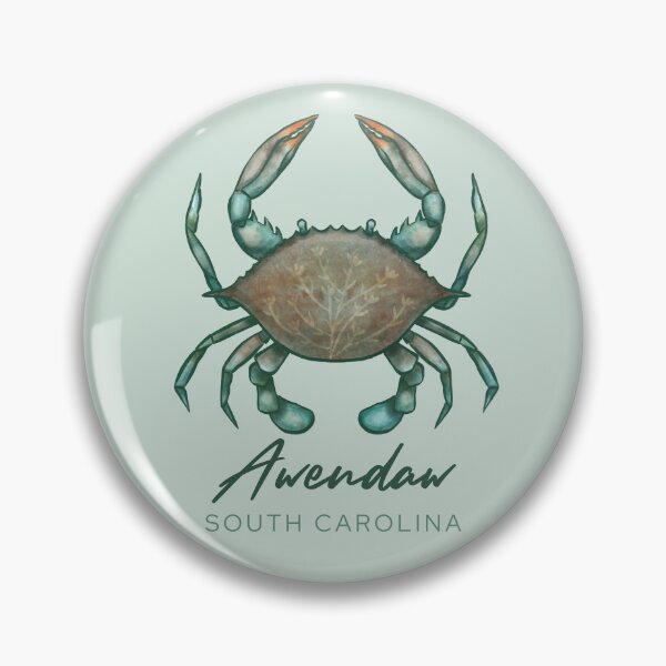 Item preview, Awendaw South Carolina SC Blue Crab designed and sold by carolinafound.