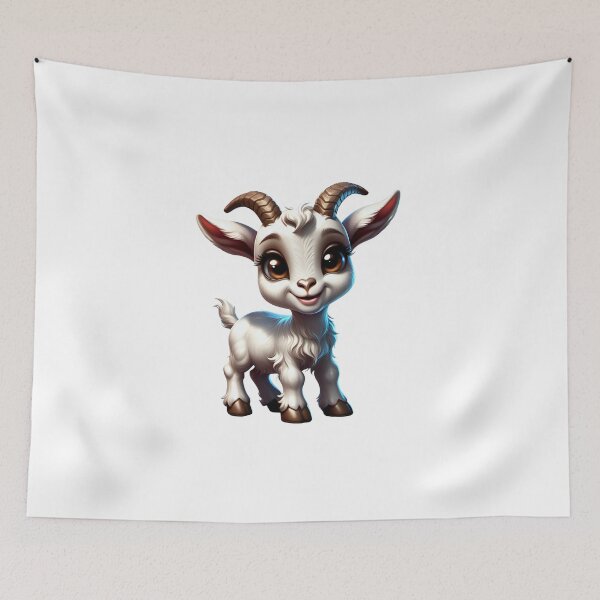 Item preview, Cute baby cartoon goat designed and sold by Inspyralia.