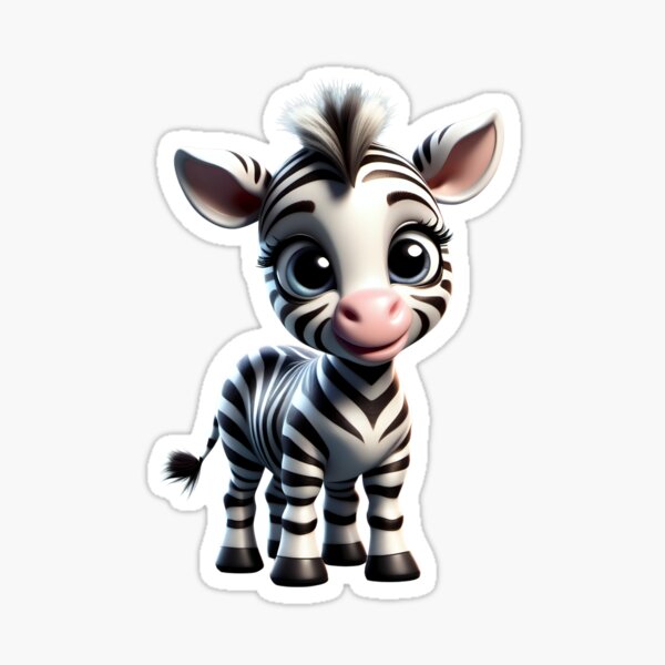 Item preview, Cute baby cartoon zebra designed and sold by Inspyralia.