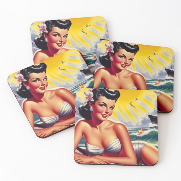 Item preview, Retro Beauty Pin-up designed and sold by PulpVintage.