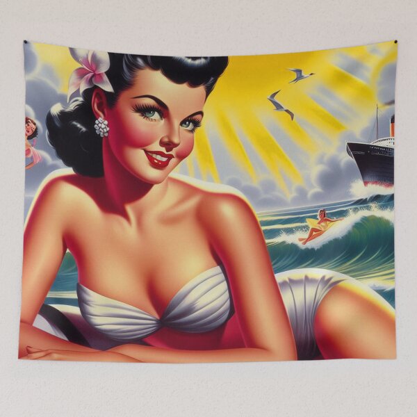 Item preview, Retro Beauty Pin-up designed and sold by PulpVintage.