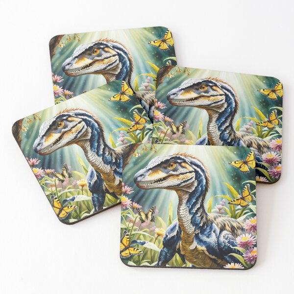 Item preview, Springtime dinosaurs - raptor designed and sold by Lilsilverfish.