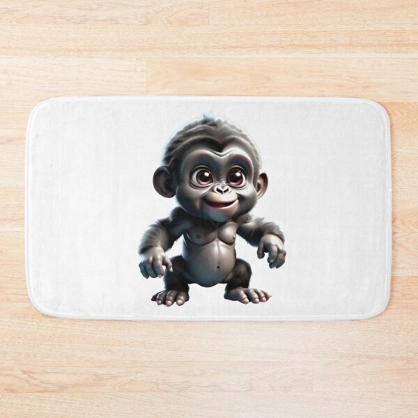 Item preview, Cute baby cartoon gorilla designed and sold by Inspyralia.