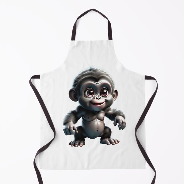 Item preview, Cute baby cartoon gorilla designed and sold by Inspyralia.