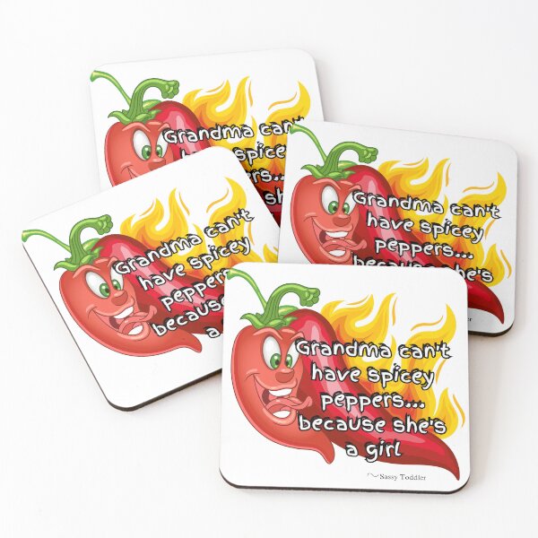 Item preview, Sassy Toddler: Grandma Can't Have Spicy Peppers, Because She Is A Girl designed and sold by TaraTs.