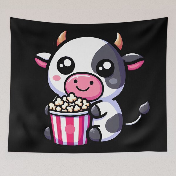 Item preview, Cow with Popcorn designed and sold by Delidream.