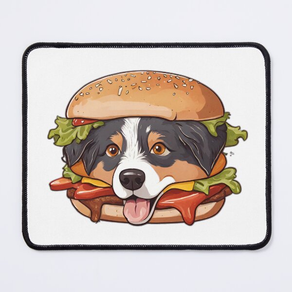 Item preview, Australian Shepherd Dog Burger FAST FOODS DOG designed and sold by GoodyPaws.