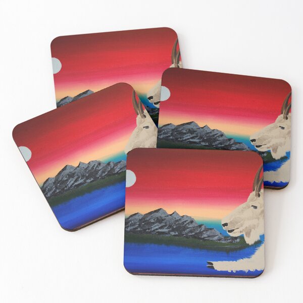 Item preview, Mountain Goat Moon Rainbow designed and sold by Wehnk.
