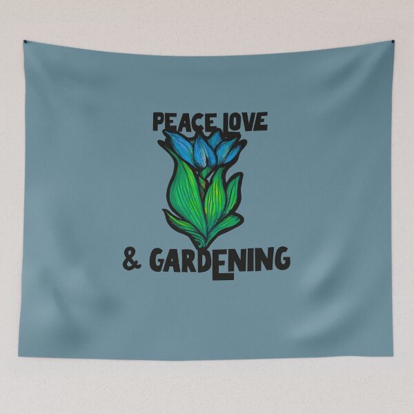 Item preview, Peace love and Gardening designed and sold by FrictionMaxxing.