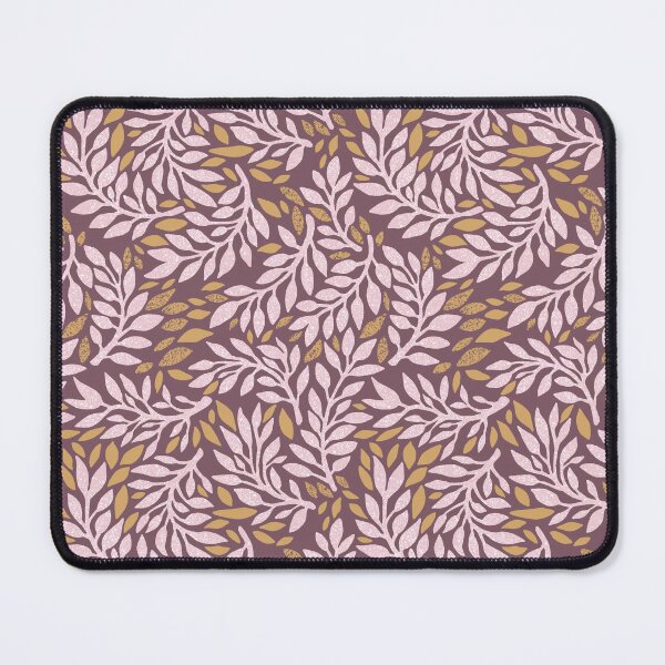 Item preview, Leaves Pattern in Pink, Tan and Deep Taupe designed and sold by KooKooRuz.
