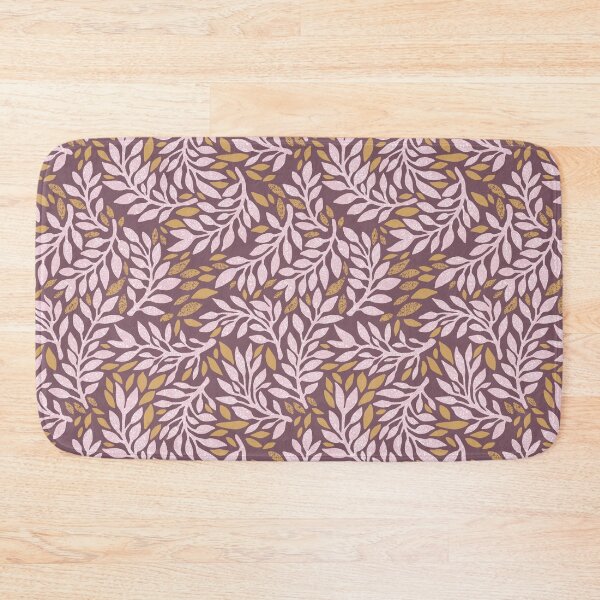 Item preview, Leaves Pattern in Pink, Tan and Deep Taupe designed and sold by KooKooRuz.
