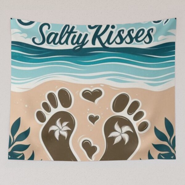 Item preview, Sandy Toes, Salty Kisses designed and sold by HOMEDESIGNPRINT.