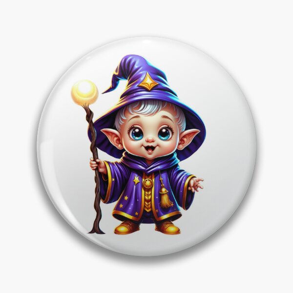 Item preview, Cute baby cartoon wizard designed and sold by Inspyralia.