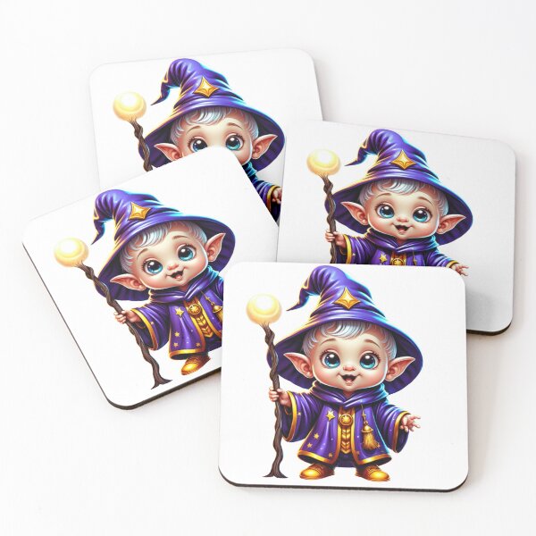 Item preview, Cute baby cartoon wizard designed and sold by Inspyralia.
