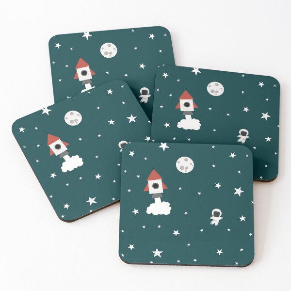 Item preview, We are going to space dark green designed and sold by Koolmees.