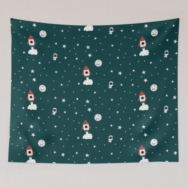 Item preview, We are going to space dark green designed and sold by Koolmees.