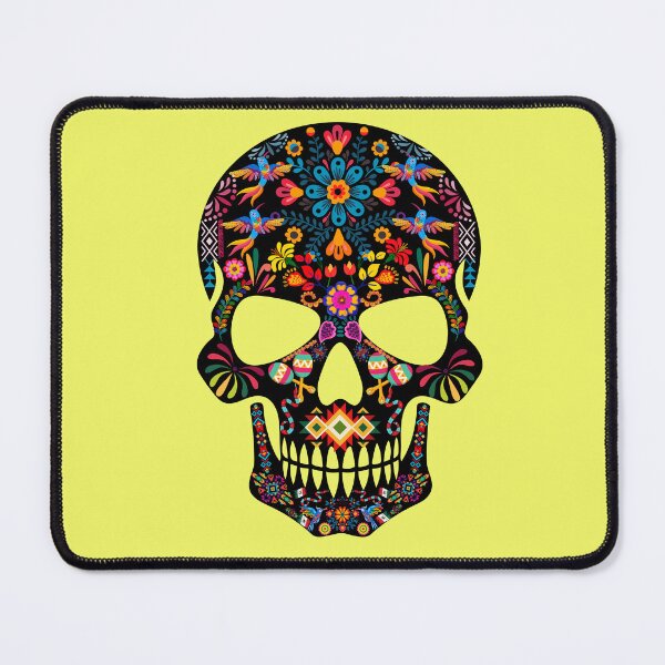 Item preview, mexican sugar skull Floral Skull Art – Gothic Skull with Flowers, Dark Aesthetic, Tattoo-Inspired Illustration designed and sold by SKULLARTISTRY.