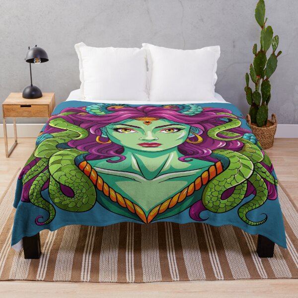 Item preview, Enchanting Serpentess: A Portrait of Medusa designed and sold by AgarutanPrint.