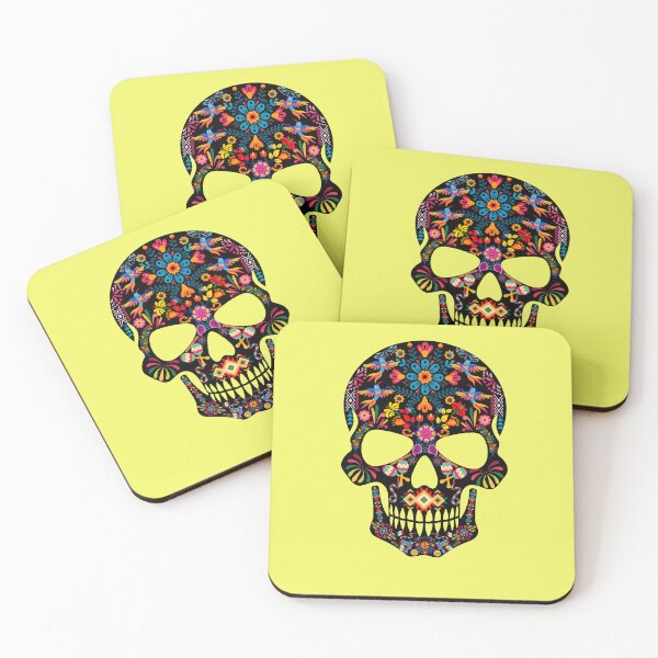 Item preview, mexican sugar skull Floral Skull Art – Gothic Skull with Flowers, Dark Aesthetic, Tattoo-Inspired Illustration designed and sold by SKULLARTISTRY.