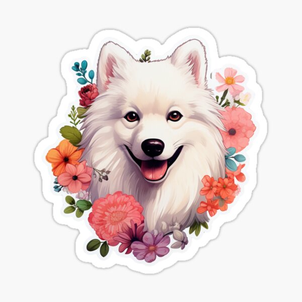 Item preview, Cute Flower American Eskimo Mom Dad Guardian Angel Best Friend Doggie Paw designed and sold by SMARTKIT  DESIGNAGENCY.