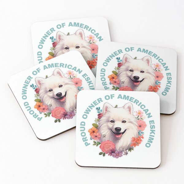 Item preview, Cute Flower American Eskimo Mom Dad Guardian Angel Best Friend Doggie Paw designed and sold by SMARTKIT  DESIGNAGENCY.