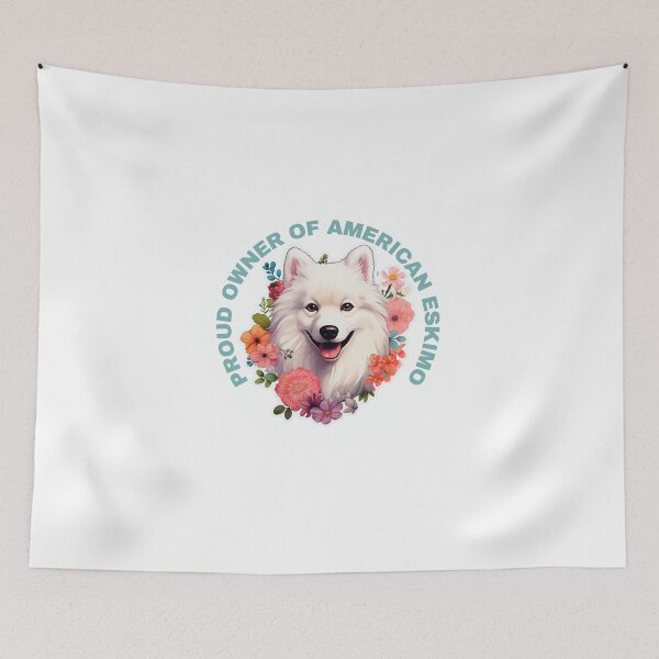 Item preview, Cute Flower American Eskimo Mom Dad Guardian Angel Best Friend Doggie Paw designed and sold by SMARTKIT  DESIGNAGENCY.