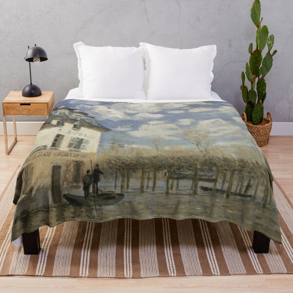 Item preview, Alfred Sisley Boat in the Flood at Port designed and sold by OldTimeArt.