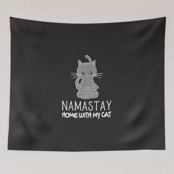 Item preview, Funny Namastay Home With My Cat Namaste Kitty Introvert  designed and sold by K5yjqoSMtFx0.