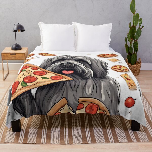 Item preview, Briard Dog Pizza Lover FASTFOODS AND DOGS designed and sold by GoodyPaws.