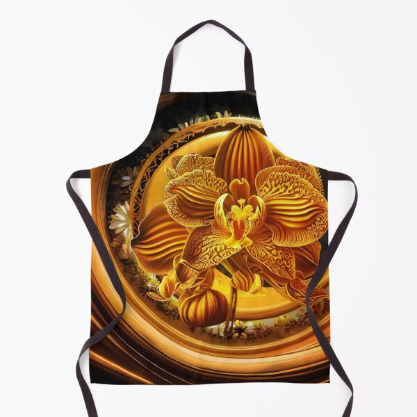 Aperçu de l'œuvre Luminous golden orchid créée et vendue par clarazen.